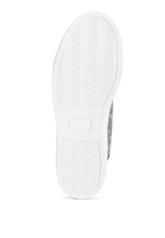 Cristals Rhinestone & Pearl Embellished Sneakers