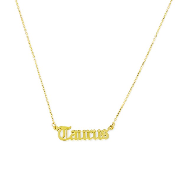 Old English Zodiac Necklace