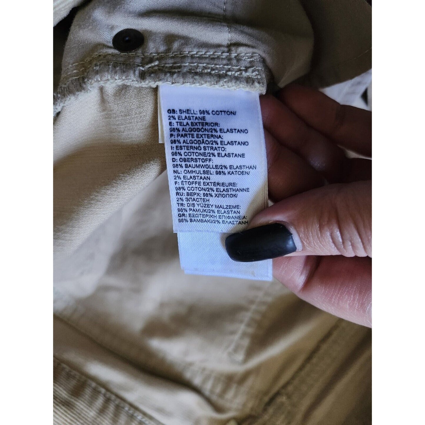 The North Corduroy Dress Pants Size 16 Beige Tan Mid Rise Straight Leg