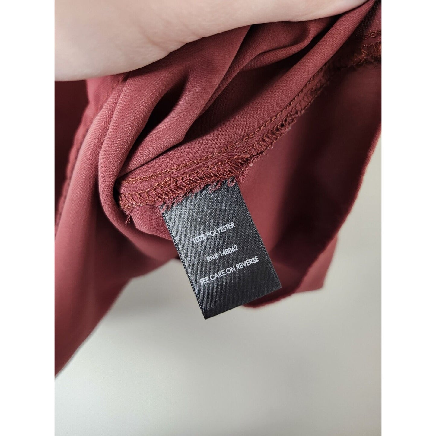 Torrid Sleeveless Blouse Top Plus Size 2X Red Burgundy Keyhole V-Neck