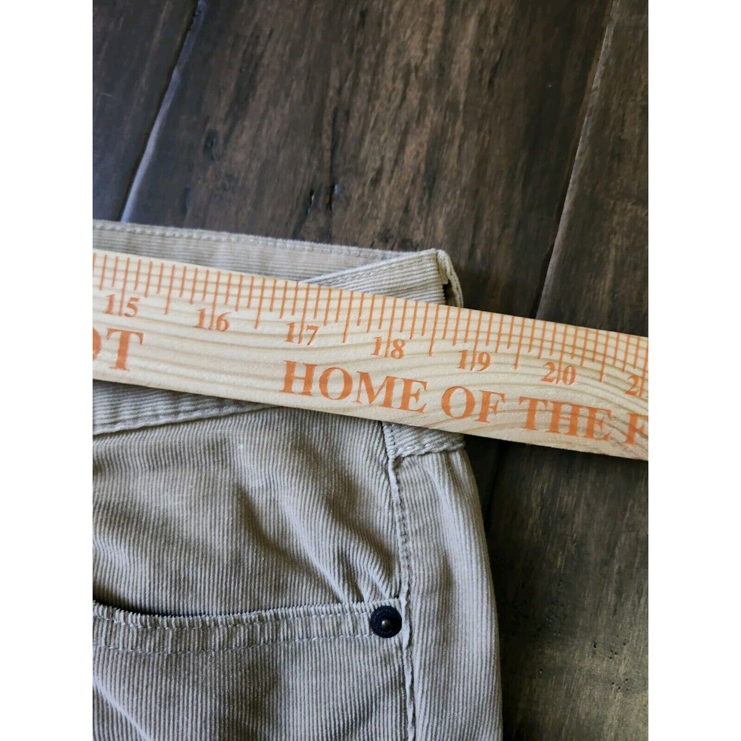 The North Corduroy Dress Pants Size 16 Beige Tan Mid Rise Straight Leg