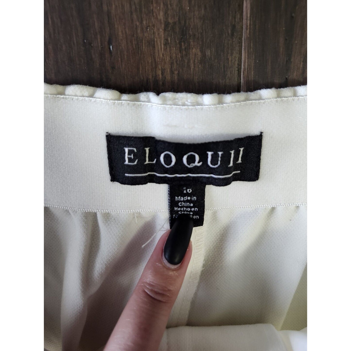 Eloquii Ankle Dress Pants Plus Size 16 White Cropped NWT