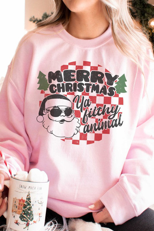 MERRY CHRISTMAS YA FILTHY ANIMAL SWEATSHIRT