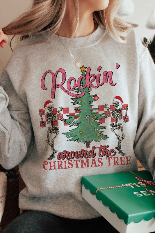 ROCKIN' AROUND THE CHRISTMAS TREE SWEATSHIRT