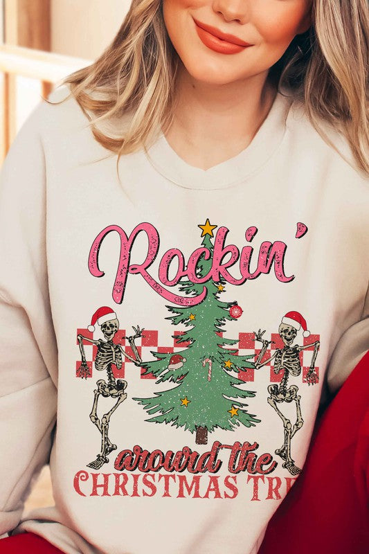 ROCKIN' AROUND THE CHRISTMAS TREE SWEATSHIRT