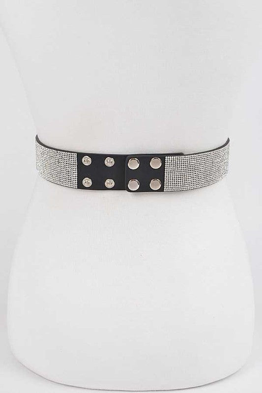 Rhinestone Snap Fashion Belt