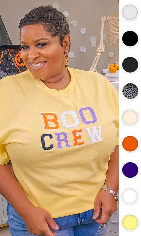 Soft Ideal Chenille Boo Crew Graphic T-Shirt