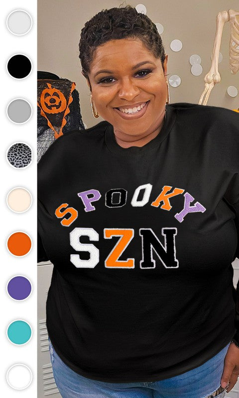 Soft Ideal Chenille Spooky SZN Long Sleeve T-Shirt