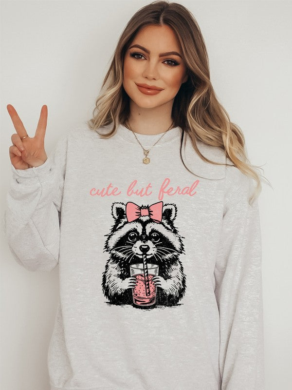 Cute but Feral Graphic Sweatshirt