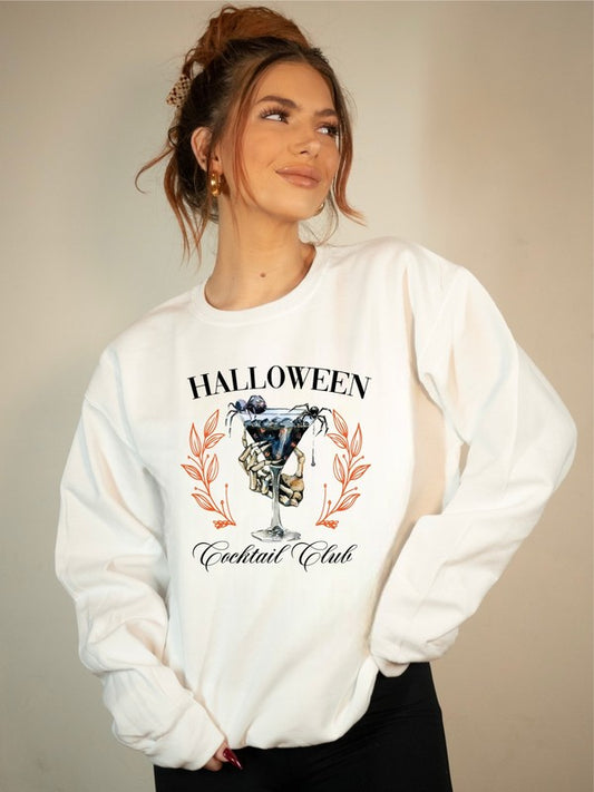 Halloween Social Club Crew Neck Sweatshirt