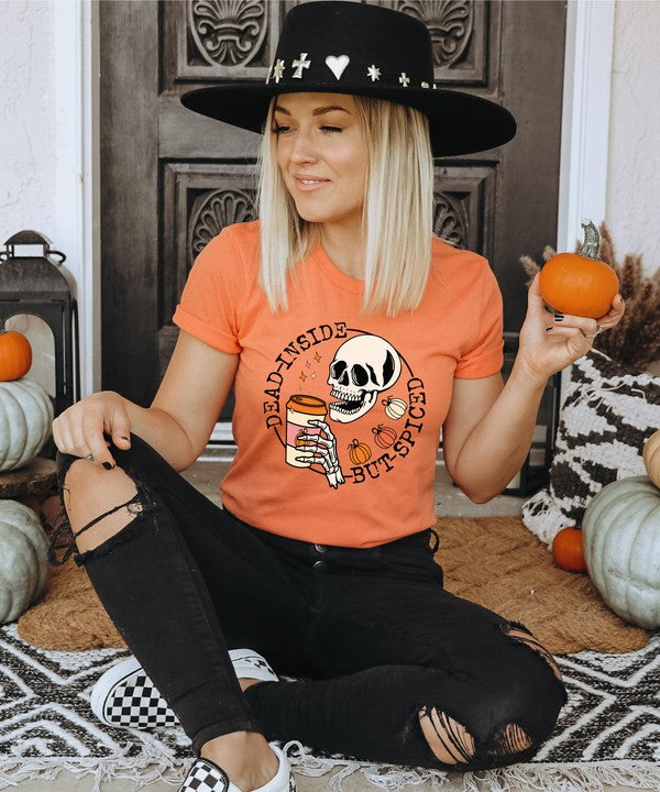 Dead Inside but Spiced Bella Canvas Graphic Tee