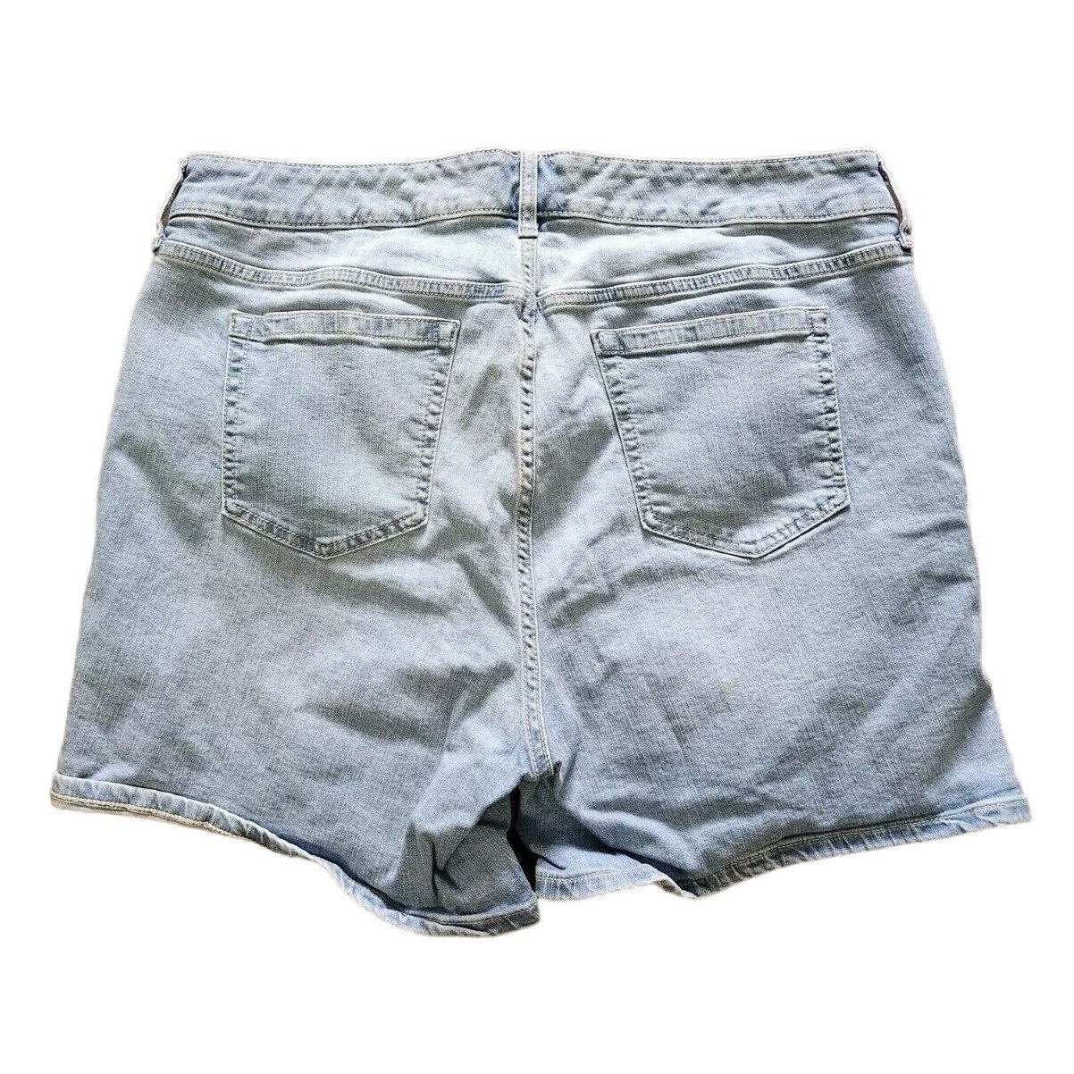 Torrid Denim Bermuda Shorts Plus Size 18 Light Wash Stretch