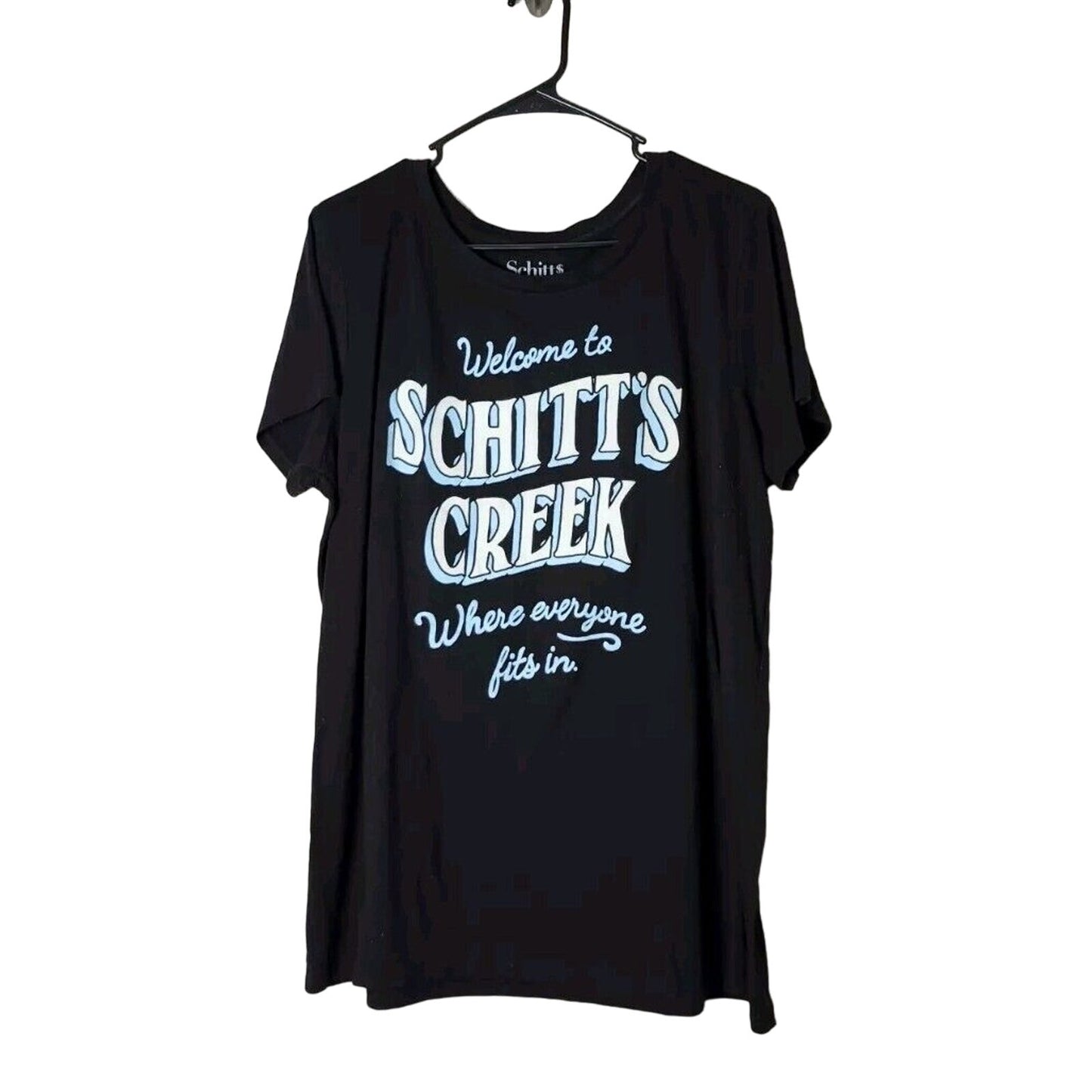 Torrid Schitts Creek T-Shirt Top Plus Size 2X Black Short Sleeve Graphic