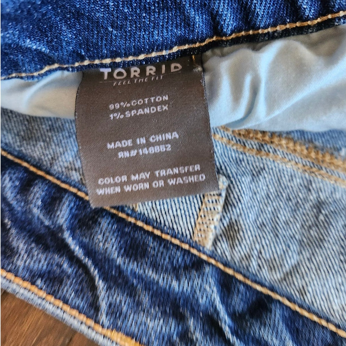 Torrid High Rise Straight Jeans Plus Size 26 Blue Denim Distressed Button Fly