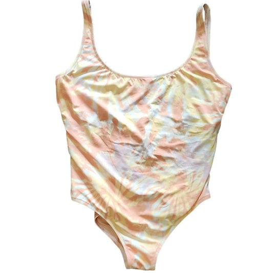 Madewell Second Wave One-Piece Swimsuit Orange Tie-Dye Plus Size 2X NWT