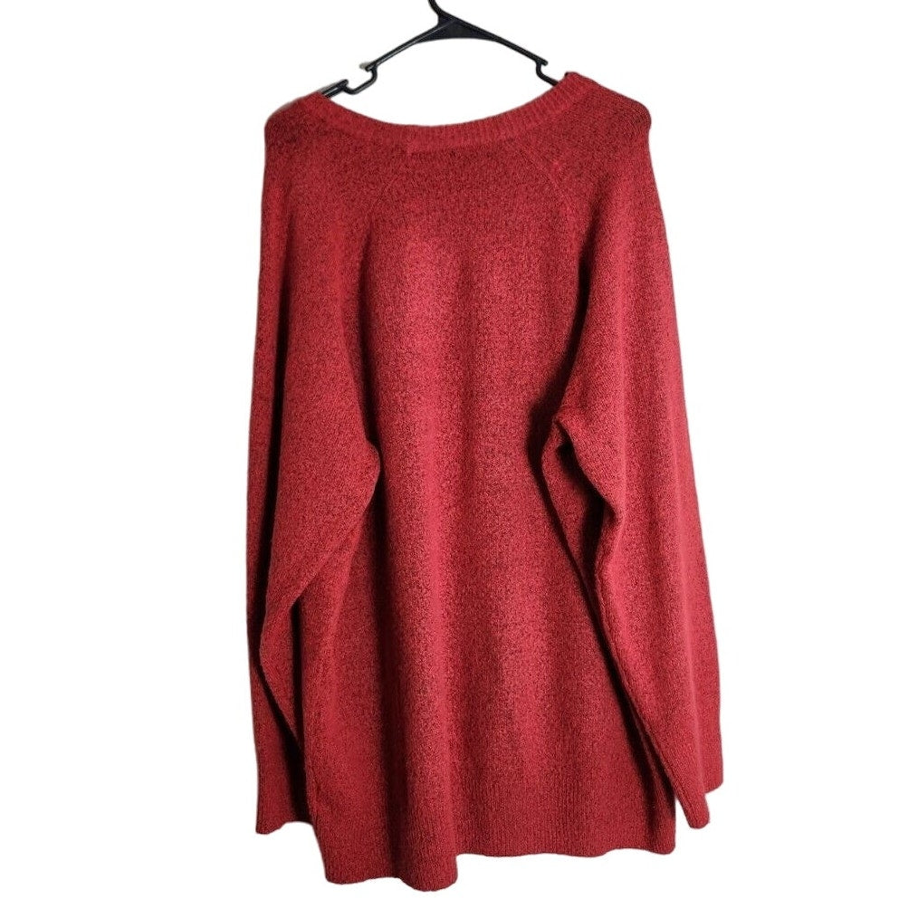 Torrid Pop Fizz Drink Tinsel Sweater Plus Size 3X Red Gold Holiday Champagne