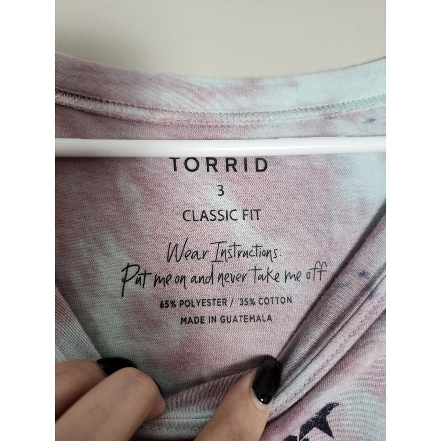 Torrid Classic Fit T-Shirt Plus Size 3X Cool Mom Tie Dye Short Sleeve Tee