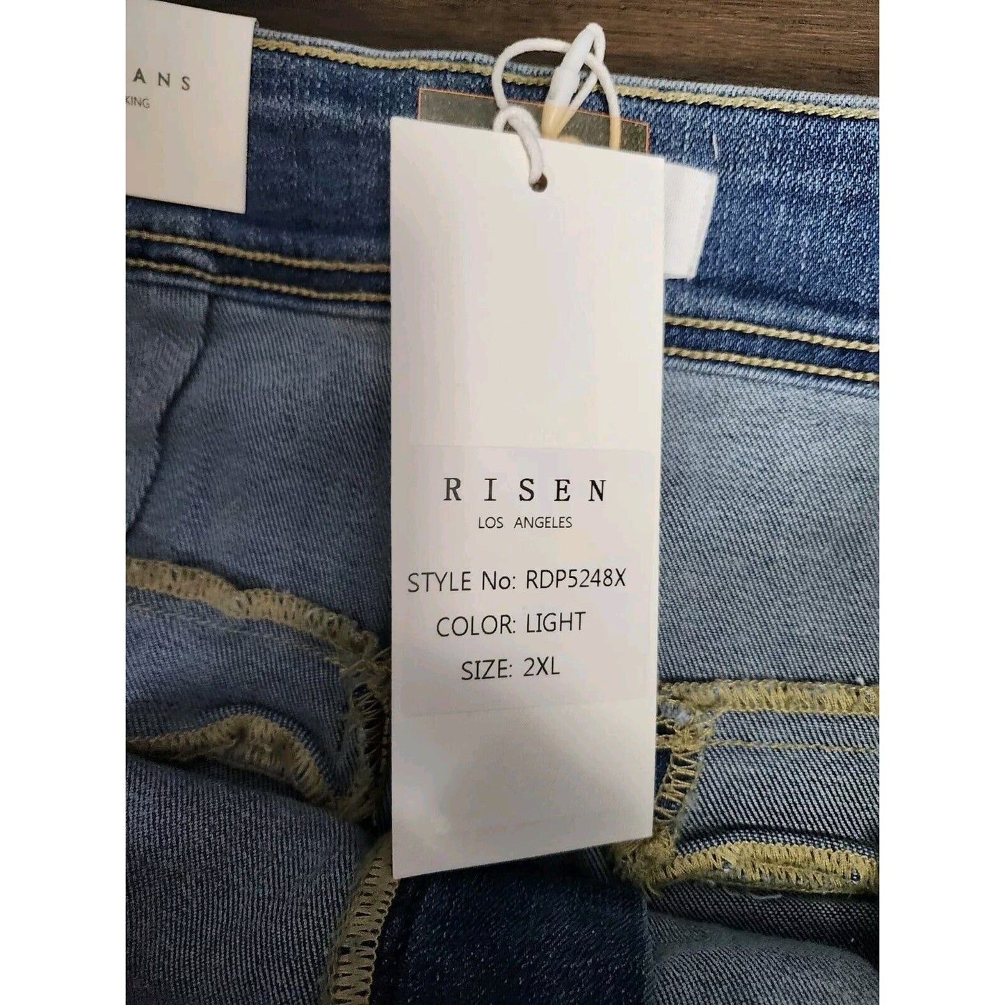 RISEN Luisa Wide Leg Flare Jeans Plus Size 2XL 18/20 Light Wash NWT