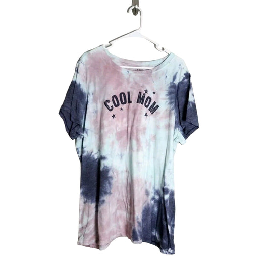 Torrid Classic Fit T-Shirt Plus Size 3X Cool Mom Tie Dye Short Sleeve Tee