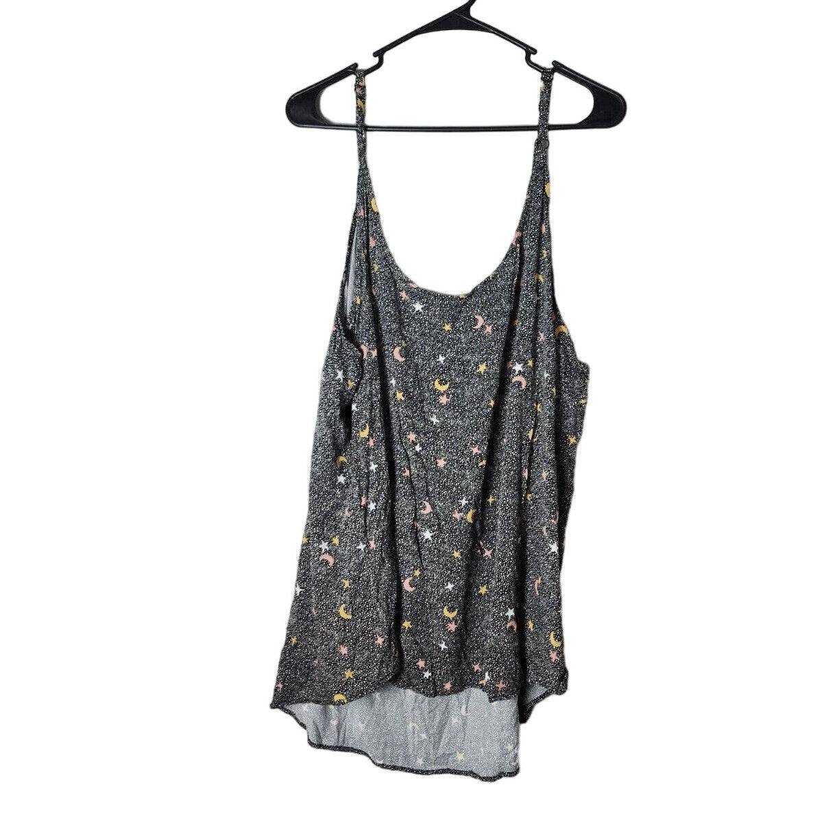 Torrid Cami Tank Top Plus Size 5X Gray Celestial Stars Moon Spaghetti Strap