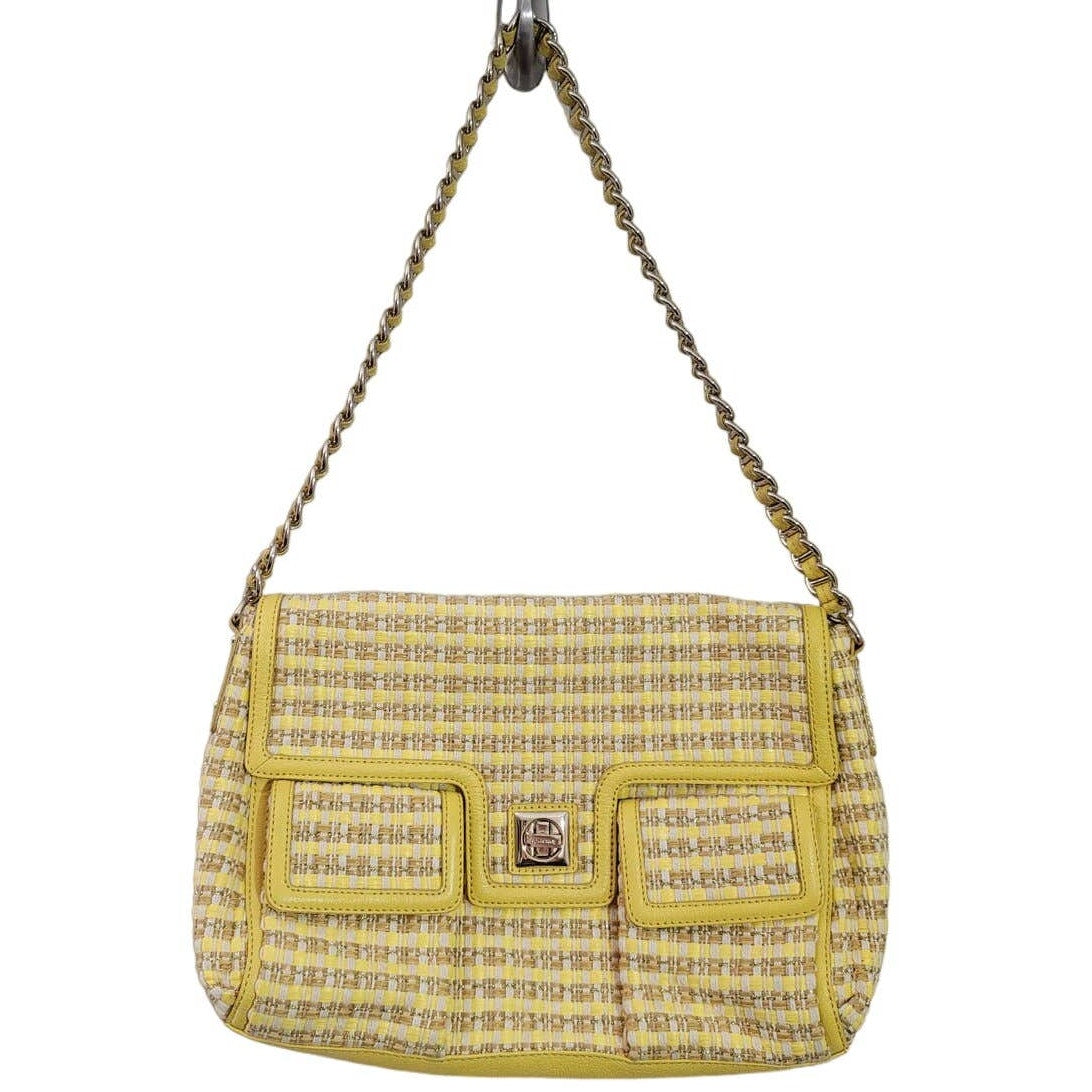 Kate Spade Sandy Point Catherine Strap Chain Classic Handbag Yellow Dandelion