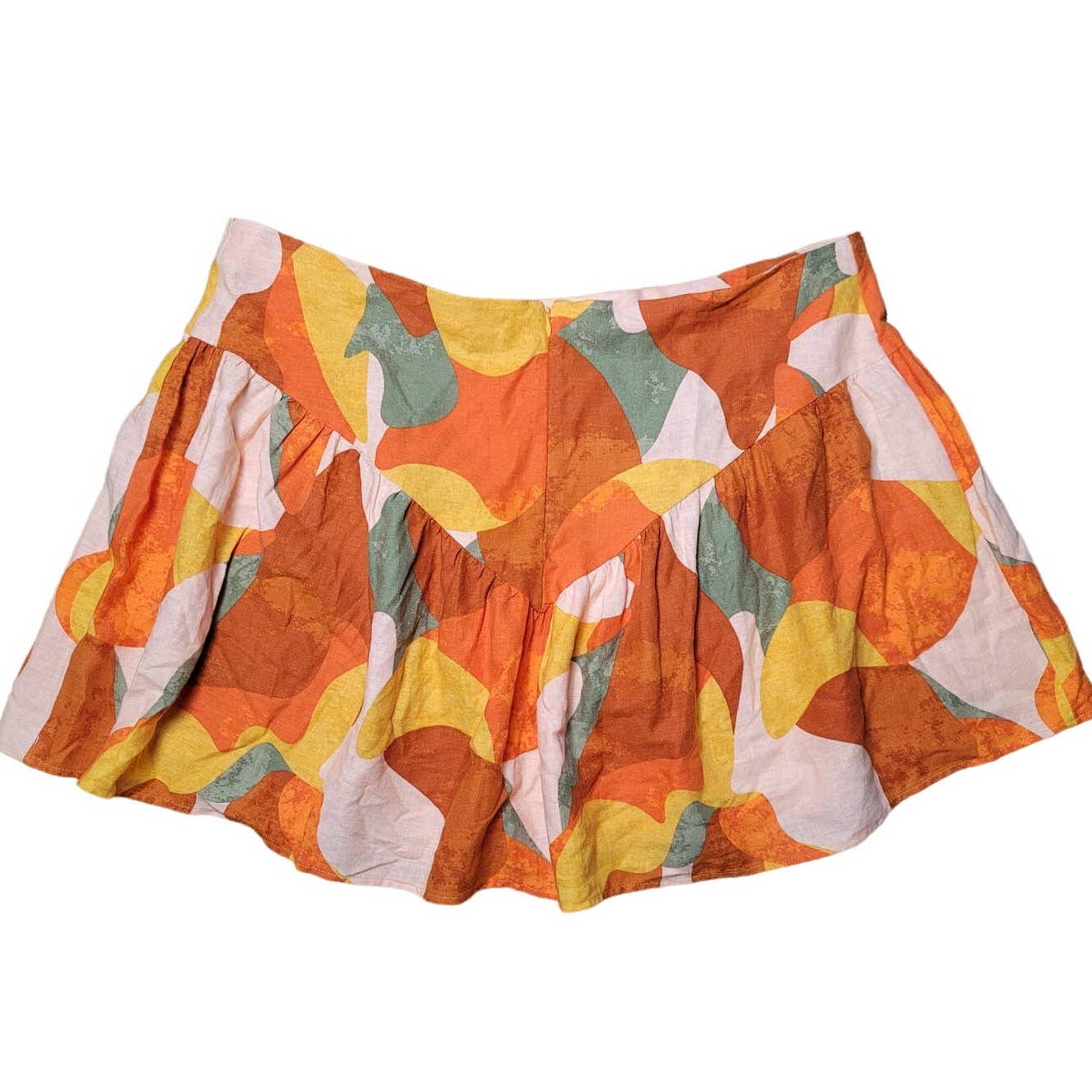 FeNoel x Target Mini Skirt Abstract Orange Plus Size 20