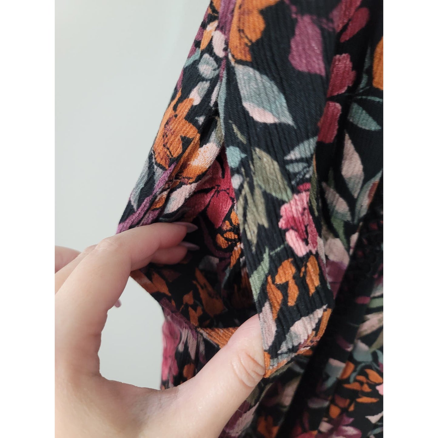 Torrid Floral Midi Dress Black Lace Keyhole Back Short Sleeve Plus Size 3/3X