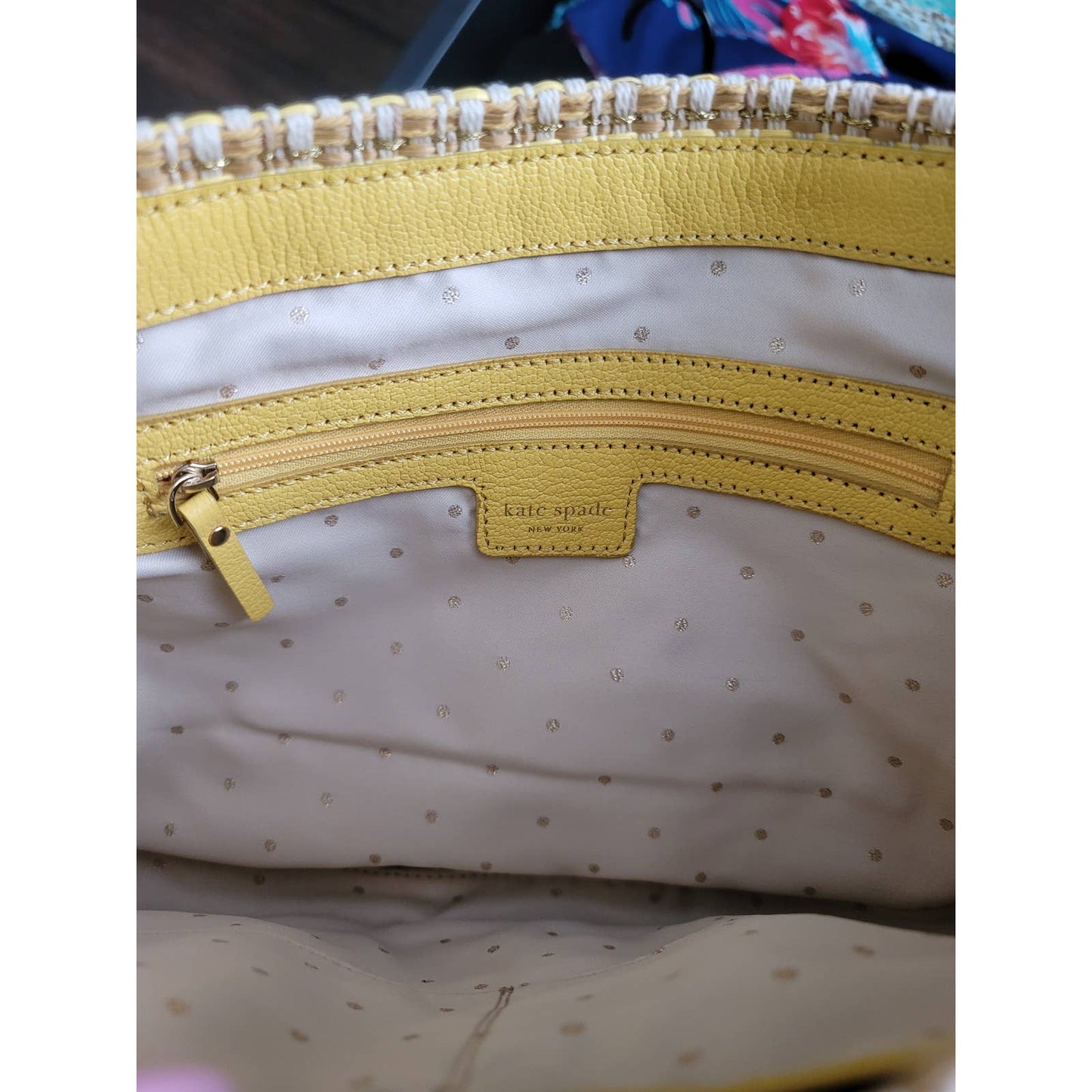 Kate Spade Sandy Point Catherine Strap Chain Classic Handbag Yellow Dandelion