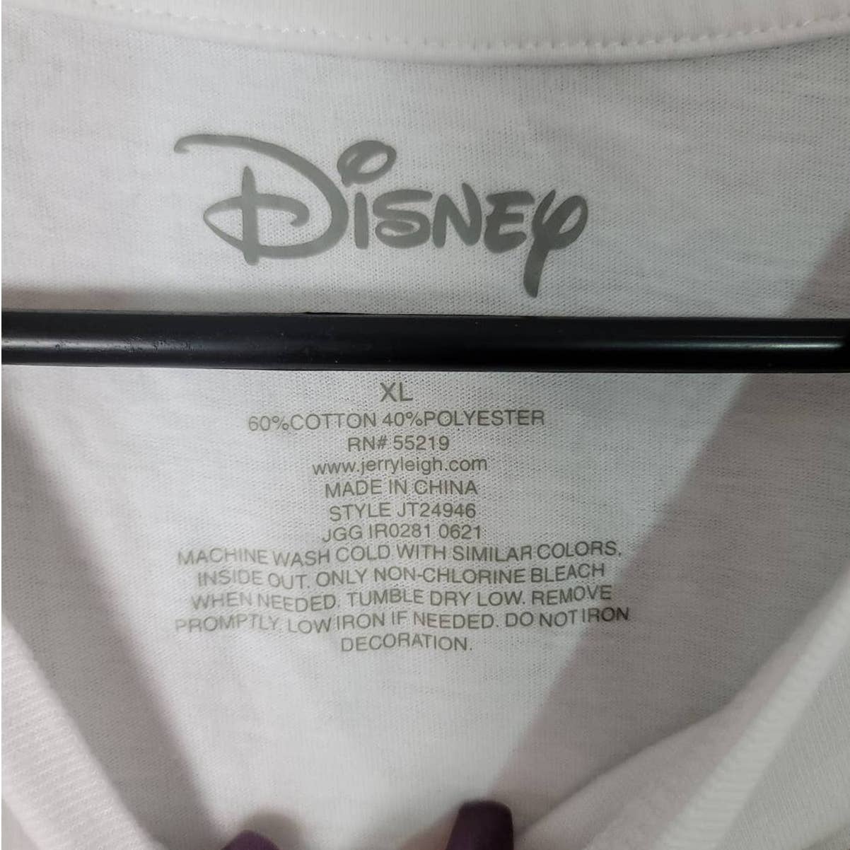 Disney Aristocats Graphic T-Shirt Top White Cropped Short Sleeve Crew Neck XL