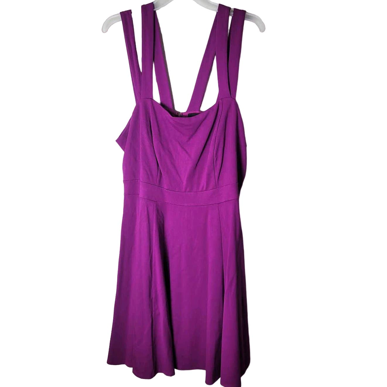 Torrid Mini Skater Dress Purple Strappy Sleeveless Fit Flare Plus Size 18