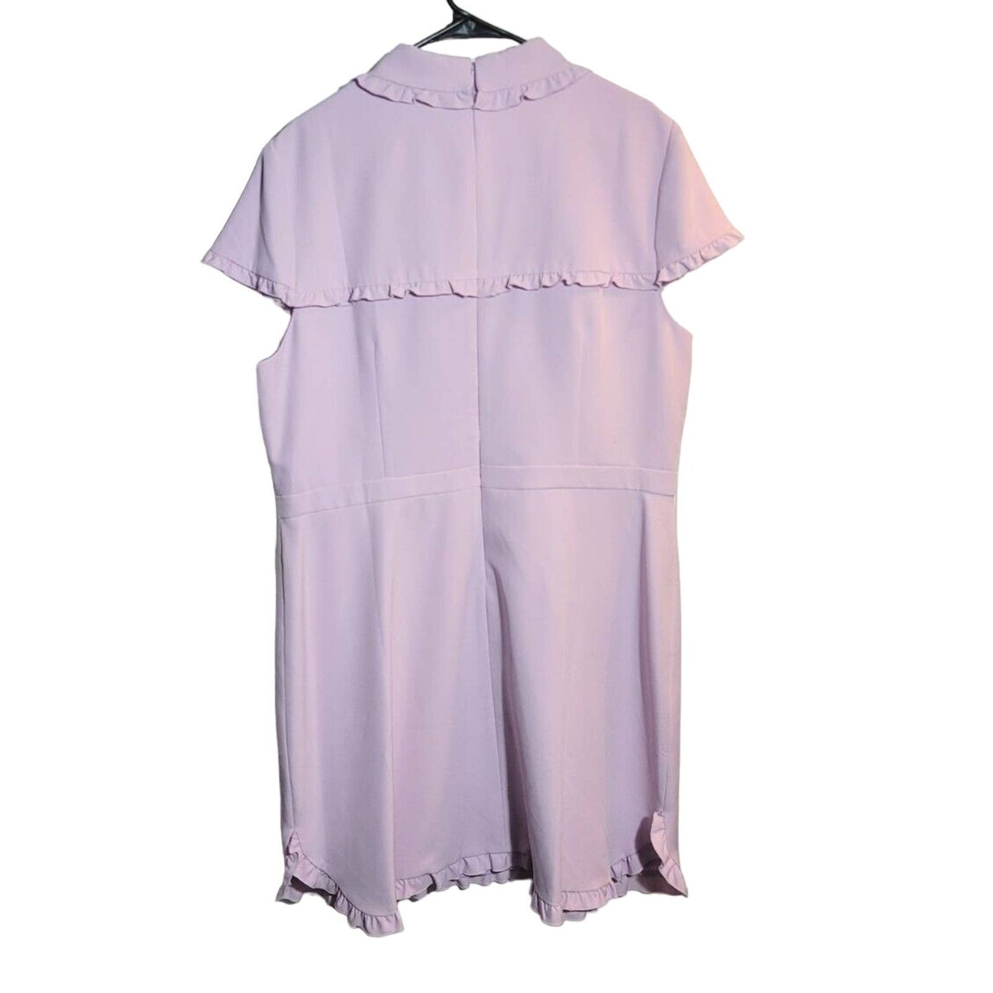 Gal Meets Glam Emma Ruffle Crepe Dress Lilac Size 20 NWT 7346