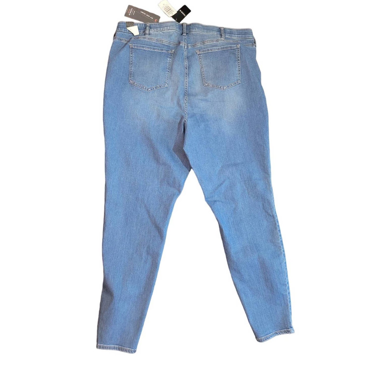 Torrid Premium Jeans Plus Size 24 Tall Sky High Skinny Blue Denim Stretch